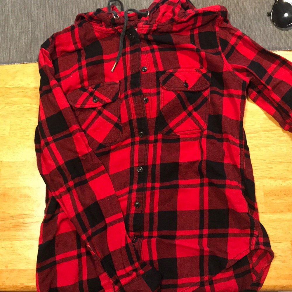 Red Flannel Hoodie